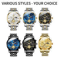 Montres de luxe pour hommes OLEVS 2859, vente chaude, tourbillon, chronographe, personnalisées, OEM, sport, montres-bracelets pour hommes