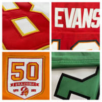 Grosir Jersey Sepak Bola Amerika Bordir Tampa Bay Baru 2026 2 # Egbuka 13 # Evans 7 # Irving 6 # Mayfield 12 # Jahitan Williams