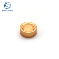 Capuchon en aluminium personnalisé pour flacon d'infusion, flacons en verre stériles de qualité pharmaceutique pour injection, avec opercule scellé