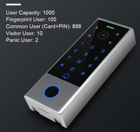 Interphone vidéo intelligent WIFI Tuya avec caméra 2MP, étanche, extérieur, prend en charge la carte TF, système d'interphone vidéo avec empreintes digitales