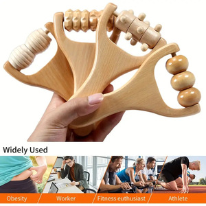 Rouleau de massage en bois pour la tête et le cuir chevelu, outil de relaxation musculaire, rouleau de <span class=keywords><strong>drainage</strong></span> <span class=keywords><strong>lymphatique</strong></span> manuel, rouleau de thérapie en bois - Product Image 2