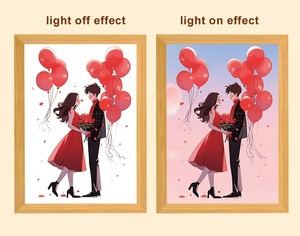 2025 Wedding Decoration Bedroom <b>Wall</b> Painting Heart Proposal Gift Customize Night <b>Light</b> LED Lamp - Product Image 4