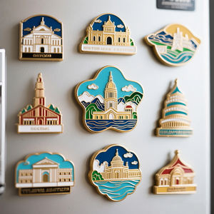 יצרנים תיירותיים תיירותיים 3D אמייל סגסוגת מקרר מגנטים יצרנית מתכת לוגו מותאם אישית עיצוב מקרר מגנט - Product Image 6