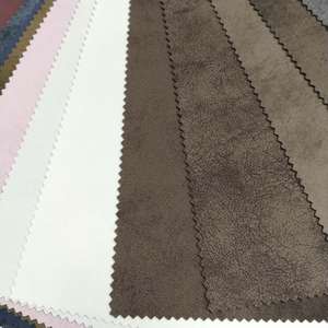 Cuir extensible végétalien en daim PU gaufré de qualité supérieure <span class=keywords><strong>au</strong></span> mètre pour les sacs et canapés décoratifs de vêtements de mode - Product Image 1