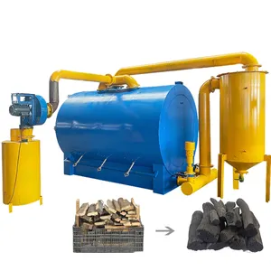 High capacity horizontal biomass charcoal kilns for sale