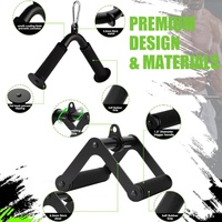 Accessoires de musculation pour triceps : Corde de traction, Barre en V, Barre double D pour machine à câble – Idéal pour la maison et la salle de sport