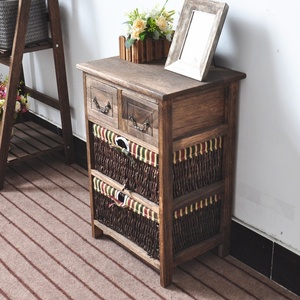 <span class=keywords><strong>Wicker</strong></span> ngăn kéo giỏ liễu Tủ lưu trữ đồ nội thất màu trắng hoặc đen với ngăn kéo <span class=keywords><strong>wicker</strong></span> - Product Image 6