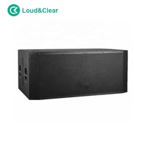 Sub J218S Professional Audio Active Dual 18 pouces Subwoofer Haut-parleur alimenté 15mm-MDF Subwoofer pour scène