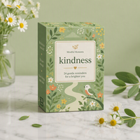 Cartes d'affirmation personnalisées avec impression de mots de gratitude, écologiques, durables, coins arrondis, en papier, couleurs et formes personnalisées