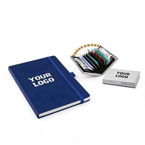 Wholesale Custom Pu Leather Hardcover With Printing Personalized Logo for Business Promo Luxury Gift A5 A6 <b>Notebook</b> - Product Image 1