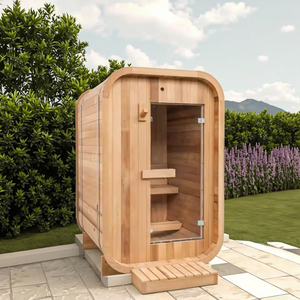 20 anni fornitore all'aperto di lusso rosso cedro <span class=keywords><strong>sauna</strong></span> 1-2 persona mini tradizionale vapore piccola <span class=keywords><strong>sauna</strong></span> con riscaldatore harvia - Product Image 3