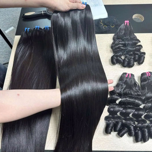 Vente en Gros : Lots de Cheveux Indiens Bruts 15A, Mèches Vierge à Cuticules Alignées, <span class=keywords><strong>Tissage</strong></span> de Cheveux Humains Double Drawn Bon Marché - Product Image 2