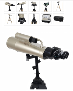 Telescopio Astronómico de Alta Claridad para Interiores 25-40x100, Bak4, Ángulo de Campo Amplio, Montura en U, Trípode de Madera de Alta Resistencia, Binoculares para Observación - Product Image 4