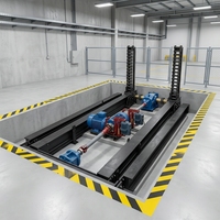 Plateforme élévatrice à chaîne rigide robuste à puits bas, plateforme de levage électrique à chaîne rigide pour équipement de ligne de production en usine