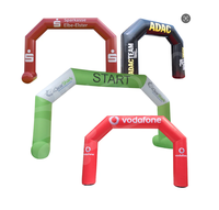Arche de course gonflable personnalisée avec souffleur intégré, arche de départ/arrivée de marque pour événements sportifs de marathon et de cyclisme