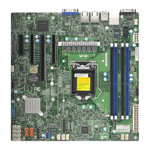 Placa base microATX MBD-X13SAZ-F LGA1700 para Intel de 12ª a 14ª generación Core i Xeon E-2300 DDR5 4400 UDIMM PCIe 5.0 Dual 2.5GbE - Product Image 1