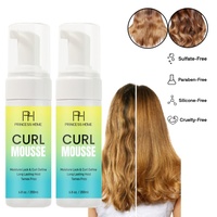 Mousse coiffante hydratante pour cheveux bouclés, mousse coiffante brillante hydratante pour hommes et femmes, OEM ODM