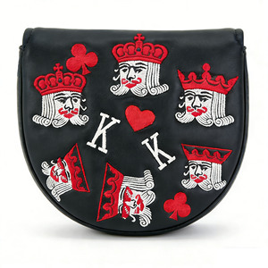 Fundas Magnéticas Impermeables para Palos de <span class=keywords><strong>Golf</strong></span> con Logotipo Personalizado y Patrón de Póker Bordado, Venta al Por Mayor de Fábrica - Product Image 1