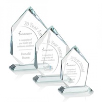 Trophée en cristal personnalisé à graver, plaque de récompense en verre, prix usine, vente en gros, pour les récompenses annuelles des entreprises