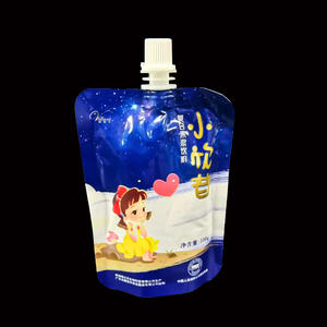 Bolsa con Boquilla de 100g/250g, Material PE de Grado Alimenticio, para Gelatina, Jugo, Mermelada, Café, Líquidos, con Boquilla Central para Niños - Product Image 1