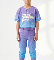 Personnalisez votre propre maillot de baseball, impression par transfert thermique, 100% polyester, respirant, séchage rapide, boutons complets, vêtements de baseball