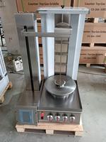 Machine à Kebab Shawarma Automatique Rotative Professionnelle au Gaz pour Poulet et Doner Kebab
