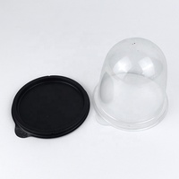 Boîte d'emballage individuelle en plastique transparent pour mini-gâteaux, pâtisseries et desserts, avec dôme