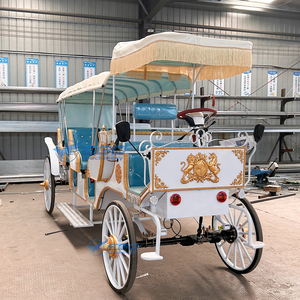 Calèche royale électrique populaire pour mariages / Calèche de transport spéciale de luxe pour mariages, de haute qualité, style conte de fées - Product Image 4