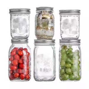 Các Nhà Sản Xuất Bán Buôn Thủy Tinh Trong Suốt Rau Salad Mứt Kín Jar Lạnh Uống Chai Mason Jar Kín Jar - Product Image 2