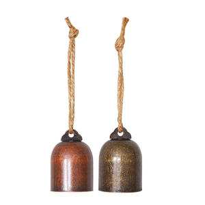 Özel toptan Vintage ferforje noel çan Modern düz duvar asılı boynuz kızak çan noel Vintage Metal - Product Image 6