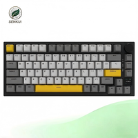 Clavier mécanique ergonomique AK820 Pro 3 modes avec touches personnalisables et interchangeables à chaud pour le gaming et les affaires – En stock