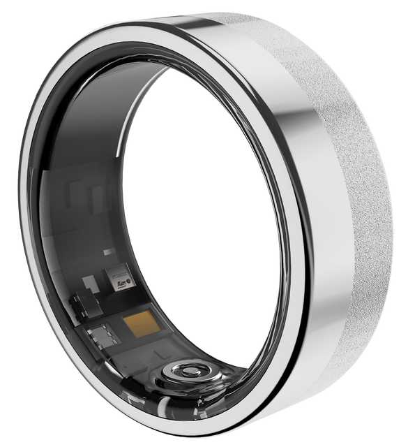 Compatibility Android & IOS Men/Women's Smart Ring for Pressure Monitoring Health & Fitness Tracker with Magnetic Charging Stand