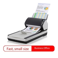Scanner de documents Fujitsu fi-7280 600 DPI 80 PPM/160 IPM A4 avec plateau plat et chargeur automatique de documents, compatible OCR