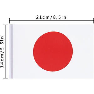 Poliéster Japão Japonês Retângulo Pequena Corda Mini Bandeira Bandeira Pennant Banner Para Indoor e Outdoor Country Eventos Decoração - Product Image 2
