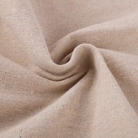 Kain Imitasi Poliester Katun Linen Polos Anti-Statis Grosir, Kain Embrio Tenun Abu-abu, Kanvas Latar Belakang Cetak untuk Anak Laki-laki