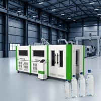 Mesin Cetak Tiup PET 2 Rongga Otomatis Penuh dengan Komponen SMC dan Inti PLC untuk Produksi Botol Air