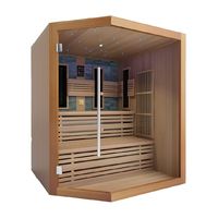 Sauna traditionnel en cèdre avec poêle à vapeur