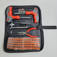 Soda Tools Universelles Reifenreparatur-Set für Fahrräder und Autos, Lochbohrer, Stahl-Gummistreifen, Starker Klebstoff-Spray, Schnell Anpassbar