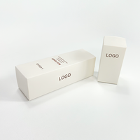 Boîte en carton rigide de luxe personnalisée en matériaux recyclés pour l'emballage de produits cosmétiques et de soins de la peau, revêtement UV, boîte blanche de haute qualité