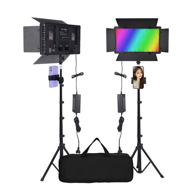 Selfie RGB U600 Video Professional Photography Light with Mobile Phone Clip Suitable for Studio Makeup LED Ring Fill Lights