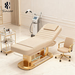 الأكثر مبيعًا سرير رموش رموش سرير صالون تجميل أثاث صالون تجميل كهربائي طاولة تدليك الوجه سرير بمصباح ليد - Product Image 4