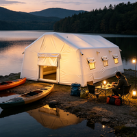 Tente gonflable extra-large et spacieuse pour plusieurs personnes, idéale pour les grands groupes de camping, les événements et les rassemblements en plein air