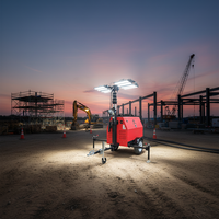 KUBOTA Diesel-Generator LED-Lichtturm Mobile Beleuchtung Hochmast Diesel-Solar-Lichtturm