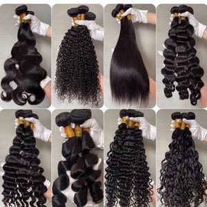 Extensions de cheveux brésiliens bouclés en vrac, style bohème, ondulations profondes, 100g, double trame, sans nœuds - Product Image 3