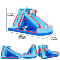 Château gonflable pour enfants AirMyfun personnalisable en usine, toboggan gonflable, tissu PVC 420D+840D, capacité de 135 kg, 3 passagers, certifié EN71