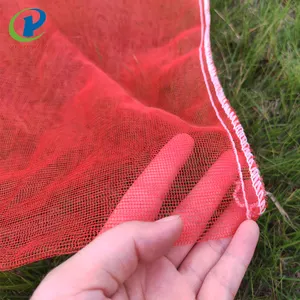 40*60cm red yellow firewood mono net bag packing for firewood and kindling