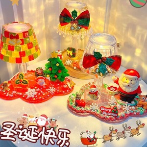 Luces de Navidad, Lámpara Nocturna Redonda de Plástico 3D con Batería de Botón, Control Manual, LED Blanco para Decoración Navideña - Product Image 3