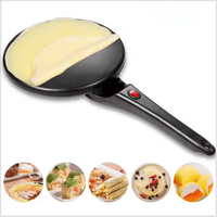 Crêpière Électrique Multifonction Portable Antiadhésive pour la Maison, Mini Machine à Crêpes et Œufs
