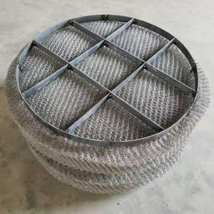 Almohadilla de malla Desempañador Vapor Separación de líquidos <span class=keywords><strong>SS</strong></span> 304L Construcción Malla de alambre de punto Desempañador Almohadilla Malla Eliminador de niebla - Product Image 4