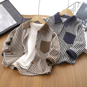 Vente flash - Cardigan à manches longues en polyester pour enfants - Veste confortable pour garçons - Activités quotidiennes en plein air - Product Image 1
